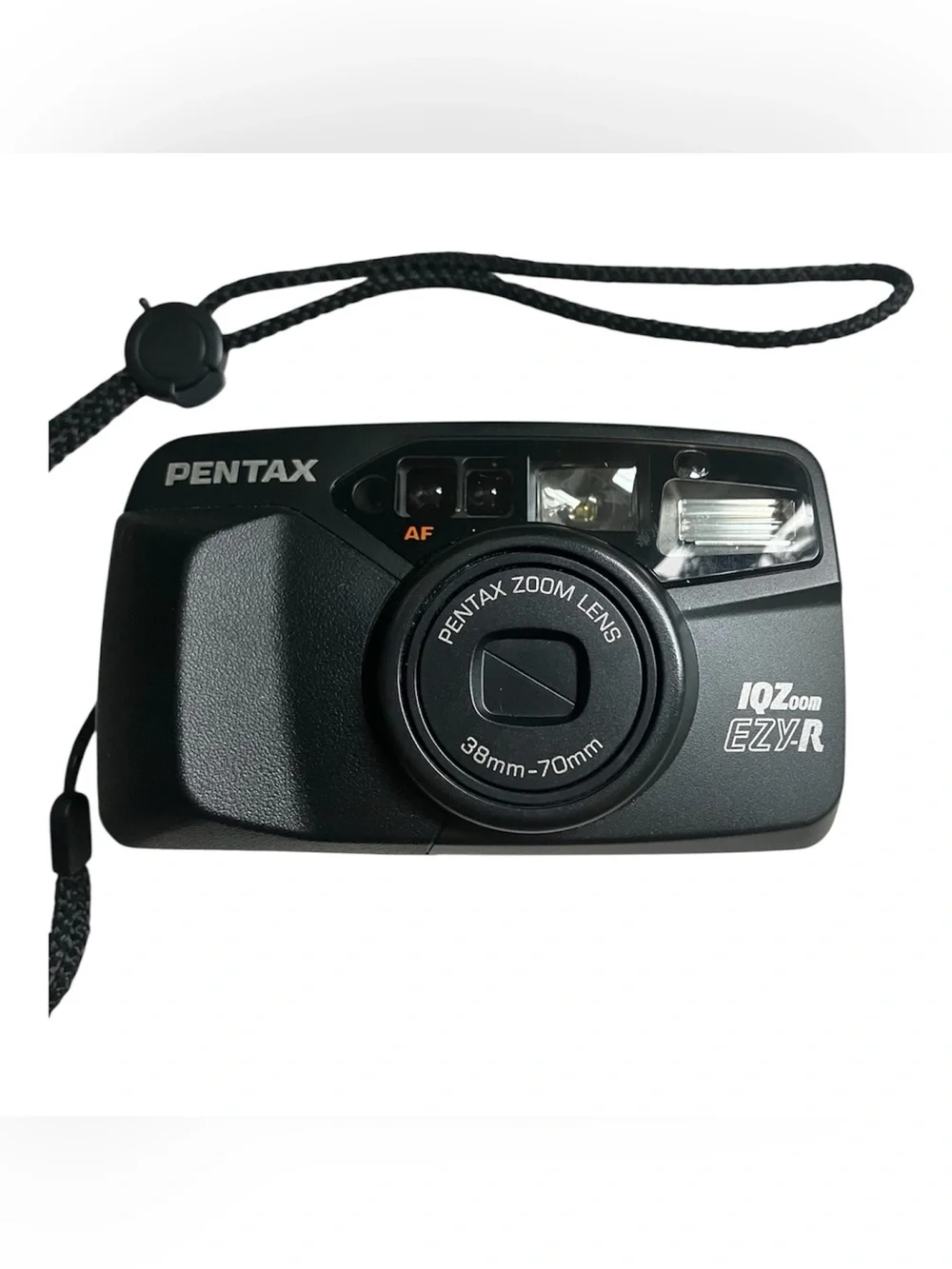 Pentax IQZoom EZY-R 35mm Film Camera - Tested & Working - W/ Case & Strap